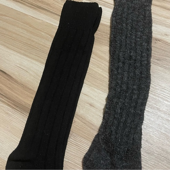 Universal Thread black and charcoal gray boot socks - Picture 3 of 5